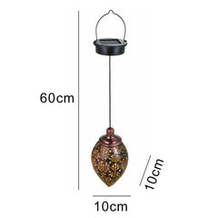 Outdoor waterproof solar hollow lamp